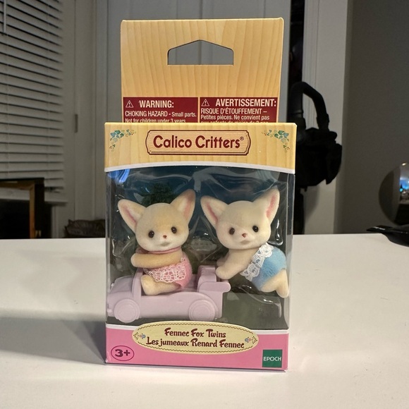 Calico Critter Fennic Fox Twins Figure Set - Picture 1 of 7